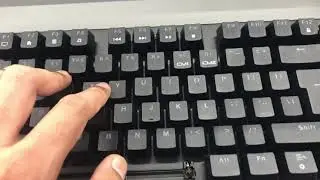 KEYBOARD SOUND  - HP PAVILION GAMING WIRED MECHANICAL KEYBOARD 800 RED SWITCH