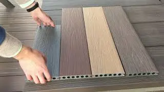 wpc composite  co-extrusion decking from  AKS factory