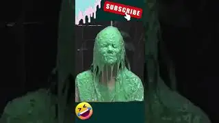 Girl Slimed #edit #funny #girls #messy #pretty #humor #foryou #viral #slime #slimed #fyp #like #fun