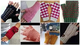 How to crochet fingerless gloves/easy patterns 