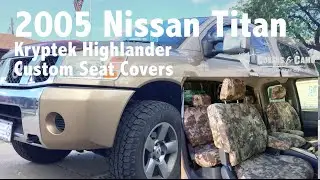 2005 Nissan Titan Kryptek Highlander Custom Seat Covers