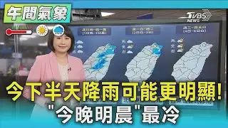 天氣/今下半天降雨可能更明顯!「今晚明晨」 最冷｜氣象主播 劉育瑄｜午間氣象｜TVBS新聞20260201 @TVBSNEWS01