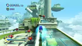 Sonic X Shadow Generations Speedrun Sky Sanctuary Act 2 1:08.69 (skills)