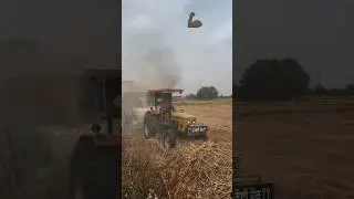 HMT 💪 5911 || HMT 5911 tractor on straw reaper || best performance || how to set RPM