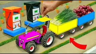 Powerful Tractor and JCB Cartoon Long Video 🚜 | Fun Construction Story