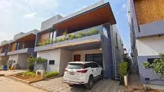 4 BHK DUPLEX VILLA FOR SALE GATED COMMUNITY HYDERABAD ELIP PROPERTY #villa #4bhk #drone #hmda #sale
