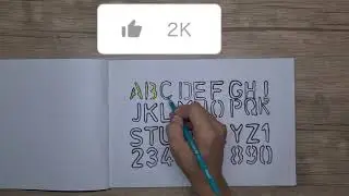 Bolalar uchun alfavit rasm chizish/Draw a alphabet for the kids/Рисуем алфавит для малышей