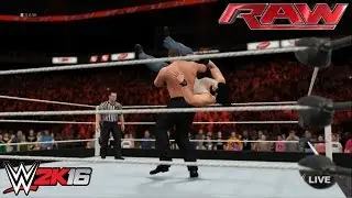 WWE 2k16 - Corporate Kane vs. Luke Harper | PS4 Gameplay