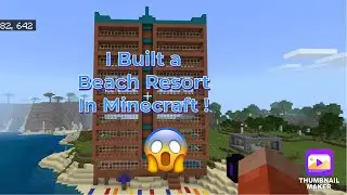 I Built a Beach Resort in Minecraft!