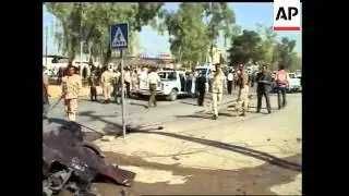 Aftermath car bomb