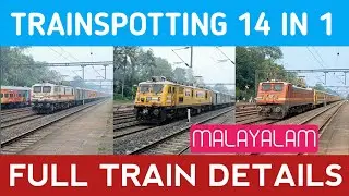🚂 TRAINSPOTTING VLOG FROM SASTHANKOTTA ❤️ MALAYALAM / ALONG THE RAILWAYS