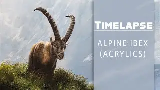 Timelapse: Alpine Ibex (Acrylics)
