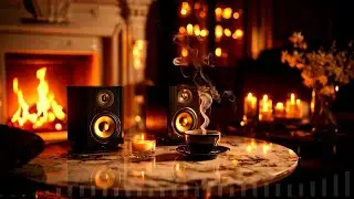 Smooth Horizon &bull; Cozy Firelight Moments with Gentle Music &bull; Cozy Glow Jazz