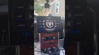13&rdquo; Dodge Ram plug & play radio 😎#dodgeram #dodge #ram #fyp #shorts #apple #android