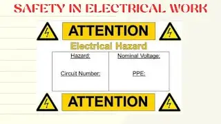 Safety Toolbox Talk No 204 Safety in Electrical Work