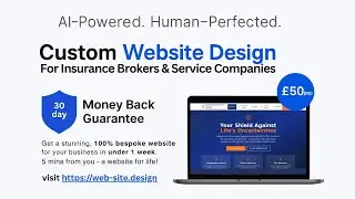 Insurance Broker Website Design | Financial Services Web Development | AI-Powered &pound;50/Month