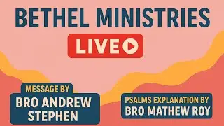 19TH OCTOBER 2025 EVENING SERVICE MESSAGE GIVEN BY BROTHER ANDREW