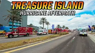 Treasure Island Florida Driving Through