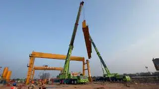 Safety Most Important Thing in Gantry Erection || Chennai Metro Rail Project | Metro@civilsitevisit