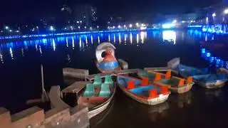ধোপাদিঘীর সুন্দর ওয়াকওয়ে #sylhetcity #video #nightview #nicewalkway #highlights #everyoneviewers 