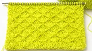 Very Easy Knitting Stitch 🧶💚🧣 | Elegant & Lovely Scarf & Hat Set | Knitting by Heart