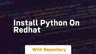 install python on redhat