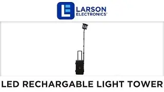 120 Watt LED Rechargeable Light Tower - Battery Powered - Portable Work Light