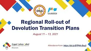 Day 2 of Regional Roll-out of Devolution Transition Plans Second Half
