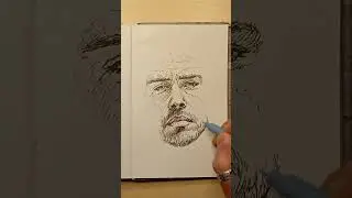 Скетч портрет лайнером (реальний час малювання) / Sketch portrait with a liner (real time drawing)