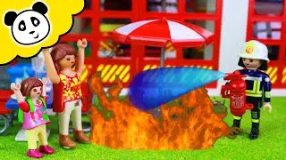 Playmobil Escuela - Incendio en la estación de bomberos - Playmobil español