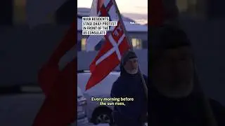 Nuuk residents stage a daily protest in front of the US Consulate