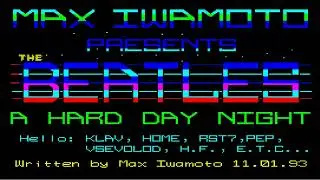 SINCLAIR ZX SPECTRUM BEATLES MUSIC DEMO IT BEEN A HARD DAY'S NIGHT BEETLE