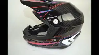 2016 6D ATR-1 Helmet - Carbon Electric Red Blue