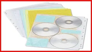 Innovera IVR39301 2 Sided CDDVD Pages for 3 Ring Binder 10Pack