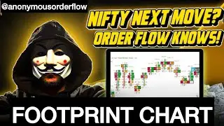 Nifty&rsquo;s Next Big Move REVEALED by Order Flow Analysis! 🤯🤯 Footprint Chart Trading