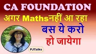 CA Foundation Maths May 2020 - Success Mantra by CA Padma Jain