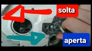 O sentido dos parafuso da Carcaça 