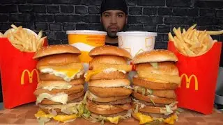 (ASMR) MCDONALD'S LAND, SEA & AIR BURGER MUKBANG