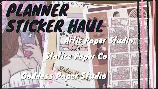 Planner Sticker Haul | Artic Paper Studio / Statice Paper Co / Planner Goddess Studio
