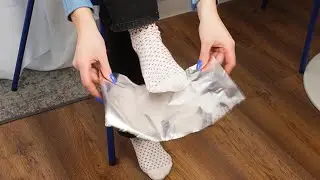 Лайфхак для ног с алюминиевой фольгой! Сохраняйте тепло навсегда!