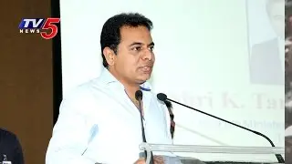 KTR Speech over GHMC Outsourcing | Employees Press meet | TV5