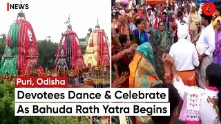Bahuda Yatra 2023: Devotees Dance And Celebrate As Bahuda Rath Yatra Begins In Puri