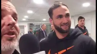 Nationale 1 (J10) &Eacute;tienne Ducom et Pierre Nueno (RCN) apr&egrave;s la victoire 17/16 &agrave; Bourg En Bresse