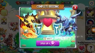 Dragon city:Breeding Empowered Ice Titan Dragon with Flame Titan Dragon/Secret Breeding!