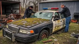 FORGOTTEN Police Car RESTORATION | Bringing Back 30 Year Old PATROL Vehicle