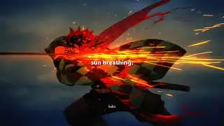 Kamado tanjiro sun breathing technique 😈☠️