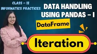 Iteration over DataFrame | iterrows() and iteritems() | CBSE Class 12 Informatics Practices (065)