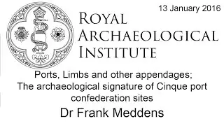 Ports, Limbs and other appendages - Dr Frank Meddens.