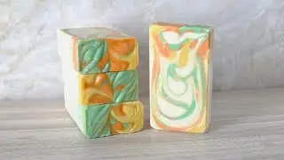 Making, unmolding, and cutting my newest soap
