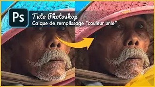 Photoshop Tuto #33 Remplacer une couleur avec un calque de remplissage de couleur unie